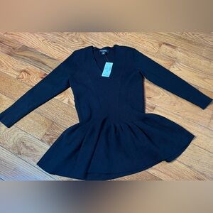 NWT Black Small Sweater with Flared Waist